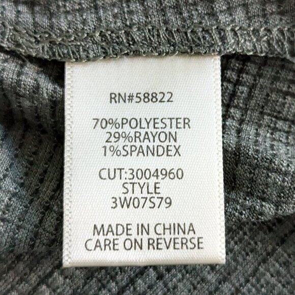 Max Studio Cinched Sleeve Top Size 3X Green Jersey Dropped-Shoulder T-Shirt NWT - Picture 12 of 15